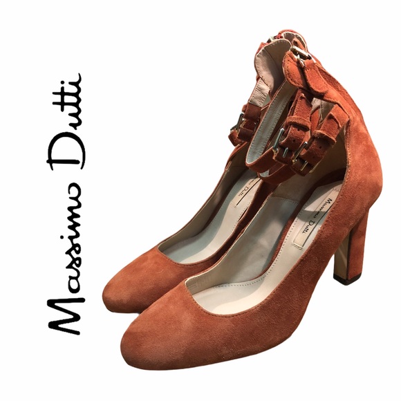Massimo Dutti- Suede look heels - Picture 1 of 8